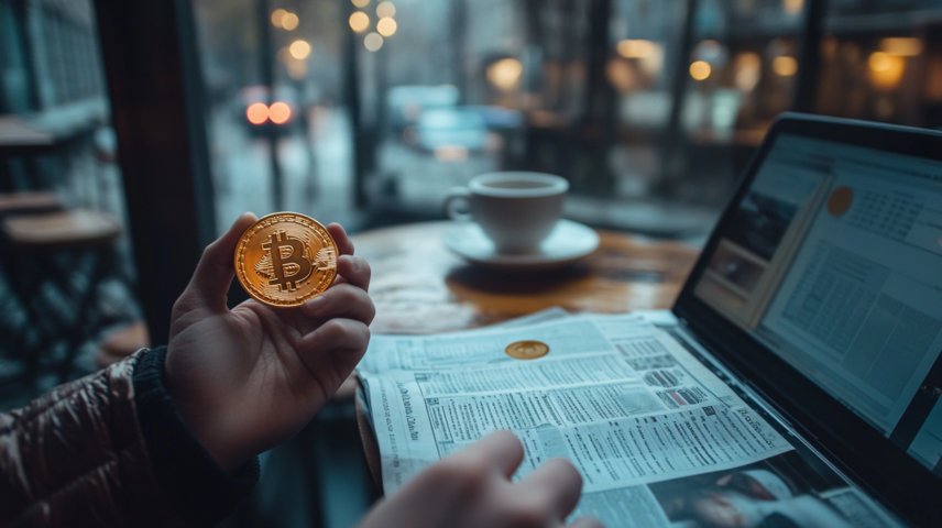 person-is-using-laptop-with-coin-that-says-dollar-screen-1 Cryptocurrency & Inheritance: What UK Investors Need to Know After the 2024 Budget 