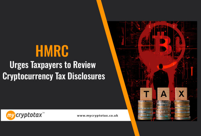 HMRC (Her Majesty's Revenue and Customs) has begun reaching out to individuals who have disposed of Cryptocurrency, such as BTC ,ETH or any ALT coins, to alert them that they may not have paid the correct amount of tax. HMRC has provided an example letter, which explains where to find guidance from HMRC on the taxation of cryptoassets. Common Cryptocurrency Tax Misconceptions. Many taxpayers might not realize that their actions involving Cryptocurrency could trigger a taxable event, leading to a potential tax liability. There is a common misconception that a taxable gain only arises when a digital asset is converted back into traditional currency, such as pounds or dollars. However, this is not the case. Taxable gains can occur under a variety of circumstances, including: • Exchanging one Cryptocurrency for another: If you trade one type of cryptocurrency for another, such as swapping Bitcoin for Ethereum, this constitutes a disposal and may result in a capital gain or loss, which must be reported. • Using a Cryptocurrency to purchase goods or services: When you use Cryptocurrency to buy items or pay for services, this transaction is treated as a disposal of the asset, potentially generating a taxable gain. • Gifting a Cryptocurrency to someone other than your spouse or civil partner: If you give away Cryptocurrency to anyone other than your spouse or civil partner, the transfer is considered a disposal for tax purposes, and any gain on the asset may be subject to tax. In addition to capital gains tax, the letter from HMRC also reminds recipients that they might be liable for income tax and national insurance contributions depending on the nature of their Cryptocurrency -related activities. This could include income derived from activities such as: • Lending: Earning interest or other rewards from lending Cryptocurrency. • Staking: Receiving income from participating in proof-of-stake networks. • Mining: Generating new Cryptocurrency through mining activities, which may be considered taxable income. HMRC's initiative underscores the importance of understanding the tax implications of all Cryptocurrency transactions, ensuring that individuals correctly report their activities and meet their tax obligations. Don't Overlook a Cryptocurrency Nudge Letter from HMRC If an individual receives a letter from HMRC indicating that they may owe additional tax related to their cryptocurrency transactions, they should take immediate steps to address the situation . This is crucial for ensuring that the issue is addressed promptly and correctly. Seek Professional Advice Given the complexity of tax regulations surrounding cryptocurrencies, it may be beneficial to seek advice from a specialist crypto accountant, such as My Crypto Tax. We are well-versed in the intricacies of cryptocurrency taxation and can provide tailored guidance to ensure compliance with HMRC’s rules. Consulting with a crypto tax specialist can help you accurately assess your tax obligations, amend any previous errors, and minimize the risk of penalties Amend Tax Returns: If the individual has already submitted a tax return, they may need to amend it to reflect the correct amount of tax owed. Generally, an individual can amend their tax return up to 12 months after the original deadline for submitting the return. For example, if the deadline was January 31, 2024, they would have until January 31, 2025, to make any necessary amendments. If this deadline has passed, or if the individual did not originally submit a tax return, they should use HMRC's Cryptoasset Disclosure Service to report the correct information. Interest and Penalties: It's important to note that HMRC will charge interest on any tax that is paid late. Additionally, the individual may be subject to penalties, particularly if the underpayment was due to an error or omission that was not corrected in a timely manner. No Additional Tax to Pay: If, after reviewing their transactions, the person is confident that they do not owe any additional tax, they should still contact HMRC. In this case, they should explain why they believe no additional tax is due. This could involve providing evidence or documentation that supports their position. 60-Day Deadline: Regardless of the situation, the individual must take action within 60 days of the date on the letter from HMRC. Failing to respond or address the issue within this timeframe could result in further complications, including increased penalties or enforcement actions. Taking prompt and appropriate action, including seeking professional advice, is crucial to resolving any issues related to cryptocurrency taxation and ensuring compliance with HMRC’s requirements relating to a Cryptocurrency Nudge Letter.